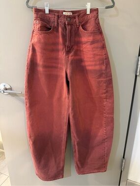 We The Free High-Rise Wide Barrel bowed Leg Jeans